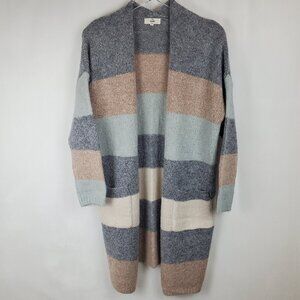 Entro Colorblock Longline Cardigan
